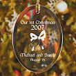 85974 - Our Christmas Personalized Glass Ornament