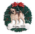 88783 - Pug Personalized Pet Ornament