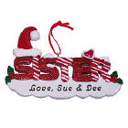 Sister Personalized Christmas Ornament