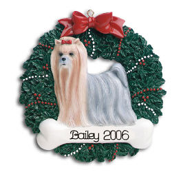 Yorkshire Terrier Personalized Pet Ornament