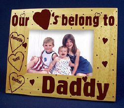Our Hearts Belong To... Engraved Frame