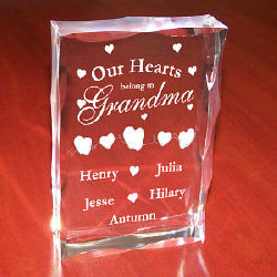 Our Hearts Personalized Keepsake Block
