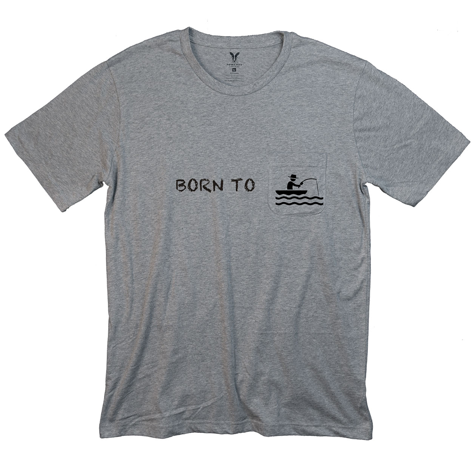 Born to Fish Mens Pocket T-Shirt