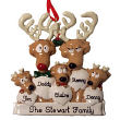 84653 - Personalized Reindeer Family Ornament