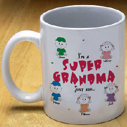 Personalized Super Grandma Mug