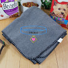 Embroidered Pet Collar Blanket