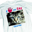 31479X - I Love My Cat Personalized Photo T-shirt