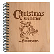 Holiday Memories Personalized Wood Photo Album