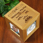 Personalized Baby Photo Cube - In the Beginning Design