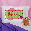 New Baby "Lovely As A Rose" Personalized Pillowcase