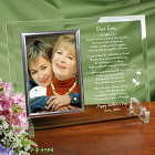 To My Daughter Personalized Mother's Day Frame - Beveled Glass Picture Frame