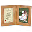 920117 - To My Mom... Natural Wood Bi-Fold Personalized Picture Frame