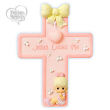 G0013PM - Precious Moments "Jesus Loves Me" Baby Girl Wall Cross