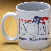 Proud Military Mom, Dad, Grandparents, Wife or Husbands personalized Military and Patriotic Pride Mugs or T-Shirts