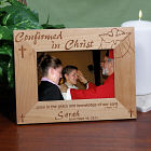 Confirmed in Christ Confirmation Wood Picture Frame