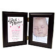 915726 - Count My Blessings Godparent Black Bi-Fold Personalized Picture Frame