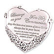 62002 - First Holy Communion Heart Plaque