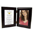 915986 - God's Eternal Love Black Bi-Fold Personalized Confirmation Picture Frame