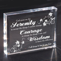 Serenity Prayer Personalized Keepsake