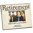 421860 - Retirement Personalized Printed Frame