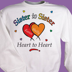 Heart to Heart Sisters SweatShirt