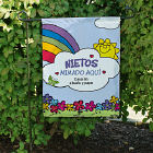 Bandera personalizada del jardín de los abuelos - estropeada aquí