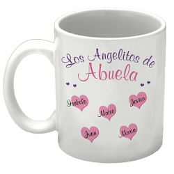Angelitos de mi Corazon Taza Personalizada