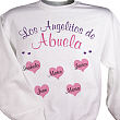 Angelitos de mi corazon, sudadera personalizada