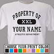 31226X - Property of Athletic Personalized T-shirt