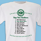 Personalized Top Ten Golf T-Shirt