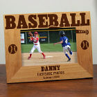 Baseball Wood Picture Frame