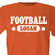 32550X - Football Fan Personalized Sports T-shirt