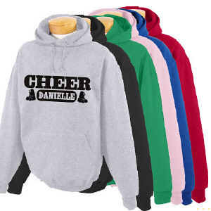 Personalized Cheer Hooded Youth Sweatshirt
