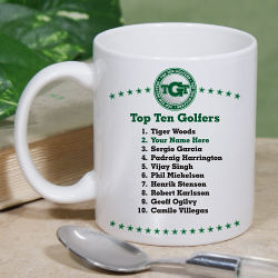 Top 10 Golfer's Personalized Coffee Mug
