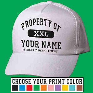 Property of Athletic Personalized Hat