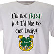 32153X - Get Lucky Personalized Irish T-shirt 