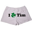 9812119X - I Love You - Ladies  Personalized St. Patrick's Day Shorts