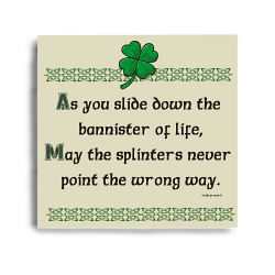 Bannister of Life Irish Wall Canvas
