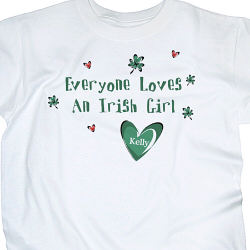 Everyone Loves... Personalized Irish T-shirt