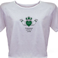 Friendship Love Loyalty Irish Personalized Scoop Neck T-shirt  