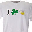 32141X - I Shamrock Beer Personalized Irish T-shirt 