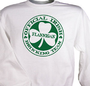 Irish Drinking Team Personalized Irish Sweatshirt