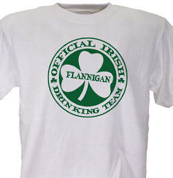 Irish Drinking Team Personalized T-shirt