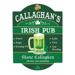 Irish Pub Personalized Wall Sign 