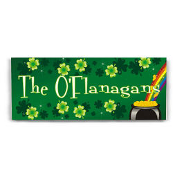 Irish Rainbow Welcome Wall Canvas