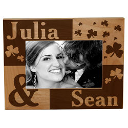 Just the Two of Us Irish Personalized Wood Picture Frame