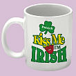 Kiss Me I'm Irish Personalized Coffee Mug 221490