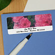 Pink Roses Personalized Photo Address Labels 116790