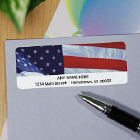 USA Flag Personalized Photo Address Labels