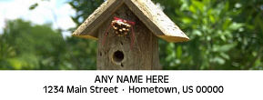 Birdhouse Personalized Photo Address Labels